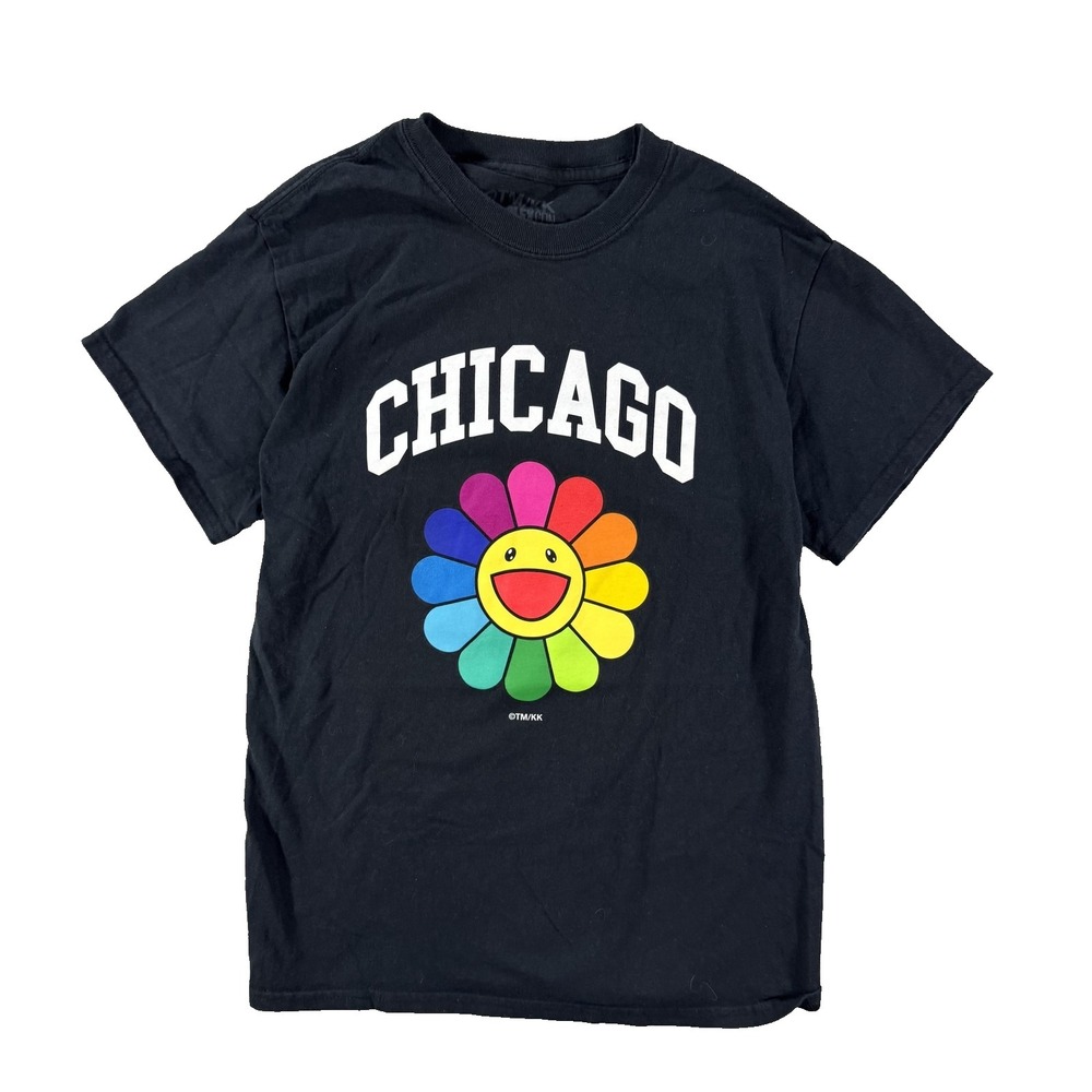 Complexcon Shirt Mens Small Black Chicago Takashui Murakami Graphic Tee